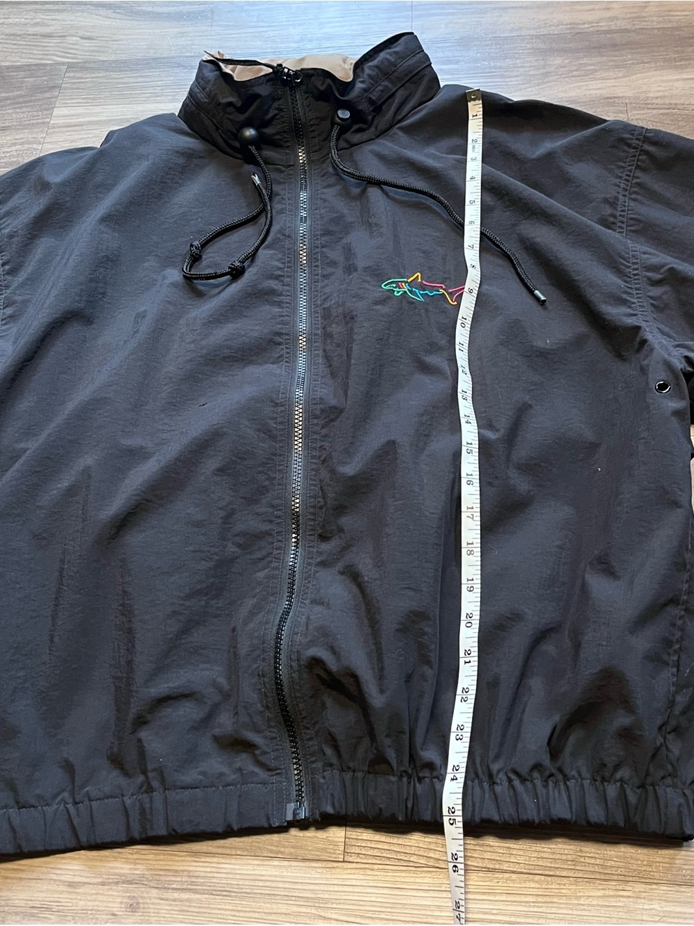 VTG GREG NORMAN Collection Hooded Windbreaker Full Zip Jacket Men’s Size Medium - Picture 9 of 11